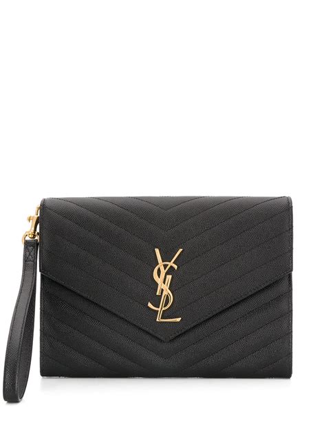 ysl clutch farfetch|ysl clutch bags.